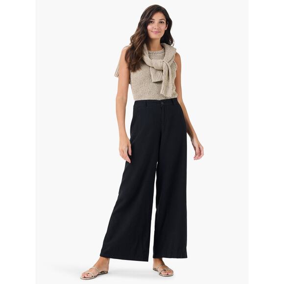 NIC + ZOE 31" RUMBA LINEN WIDE LEG TROUSER NWT SIZE 6 - Picture 1 of 10